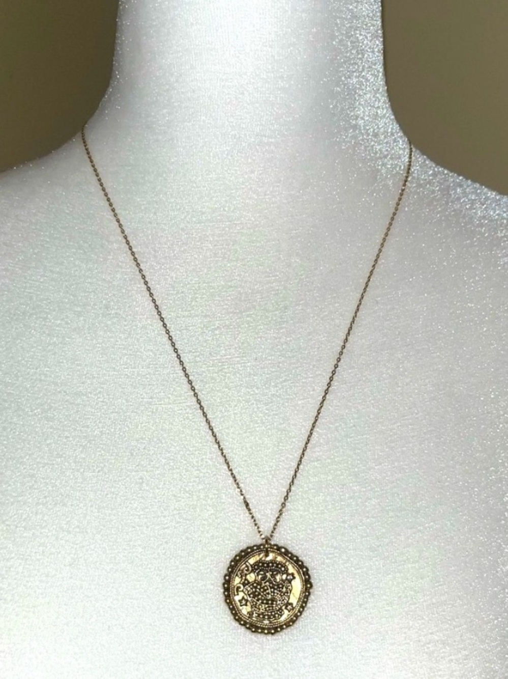 Maje Gold Zodiac Gemini Pendant Necklace